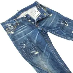 ディースクエアード▼ストレッチスリムテーパード▼ダメージ加工▼44▼W約82cm