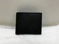 ロエベ LOEWE 二つ折り財布 メンズ 黒 マイクロチェック型押し柄 ロエベ LOEWE 二つ折り財布 メンズ 黒 マイクロチェック型押し柄