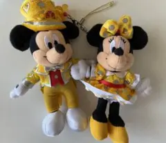 【ディズニー】ミッキー＆ミニー　ぬいぐるみストラップ　美品　30周年記念