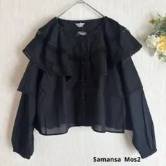 新品　レースボレロブラウス　サマンサモスモス　ブラックのサムネイル