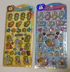 発送早め　んぽちゃむ うるちゅるポップシール 2種セット 2枚セットのサムネイル