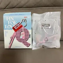 【U】ラブブ アルファベット PIN FOR LOVE イニシャル　チャーム