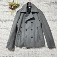 インプ　定番Pコート　グレー　Mサイズ　メンズ　imp ビジネス　カジュアル