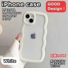 iPhoneケースうねうね×クリアケース韓国風衝撃吸収可愛いパステルスマホケース