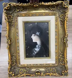 【F10号】天野喜孝/手描き作品/表裏サイン有り/油彩/絵画/アクリル/高級額縁 F10号】天野喜孝/手描き作品/表裏サイン有り/油彩/絵画/美品/高級額縁