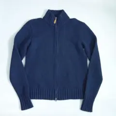 2473美品 ポロラルフローレン ニット ジップアップジャケット メンズ Lのサムネイル
