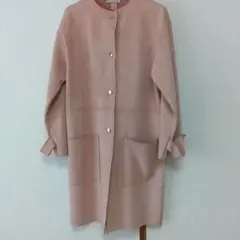 美品　ZARA　ピンク　スエード調コート
