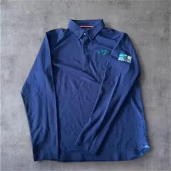 【ゴルフウェア】Callaway 長袖ポロシャツ L ネイビー