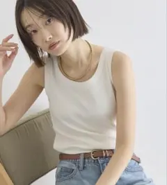 AMERICAN HOLIC 【抗菌防臭】テレコタンクトップ　新品未使用タグ付きのサムネイル