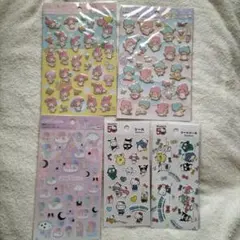 サンリオ シール 5点セット ぷくっとシール