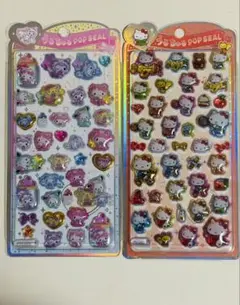 ✨新作✨正規品✨うるちゅるポップシール　白猫ベビー　昭和レトロキティ　サンリオのサムネイル