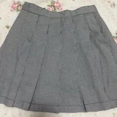 INGNI プリーツミニスカート グレー ギンガムチェック柄