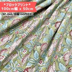 新入荷【BP046】インド更紗/ブロックプリント/商用可(同梱160円オフ)