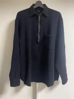 23AW COMOLI 縮絨ウール ハーフジップシャツ size3 COMOLI 縮絨ウール ハーフジップシャツ | 大阪心斎橋のメンズ