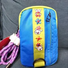 タグ付き　アルベロベロ　　刺繍デザインの小型ポーチ ショルダー付のサムネイル