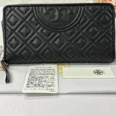 新品同様‼️ 現行　トリーバーチ　財布　長財布　キルティング　ラウンドファスナー