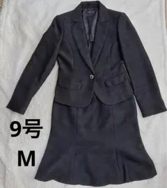 美品◎ESPRITMUR スカートスーツ上下 セットアップ ブラック サイズ9のサムネイル