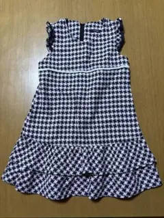 ノースリーブチェック柄ワンピース 130cm