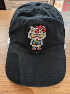 ガンダム＆ハローキティ コラボ 刺繍キャップ●USAインポート●6250
