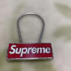 【新品未使用】Supreme メタルキーホルダー レッド