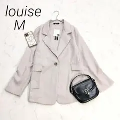 louiseテーラードジャケット後ろ裾ラウンドカットデザインフラップポケット付