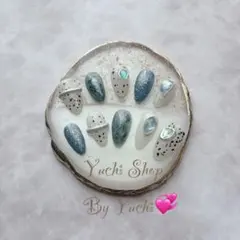 ☆現品商品《78》マイカ ラメネイル（ショートアーモンド）