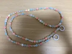 ストラップ　ロング　携帯　斜め掛け　スター柄　120㎝