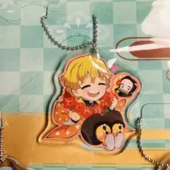 鬼滅の刃　全集中展　ご当地イラストアクリルチャームセット　我妻善逸