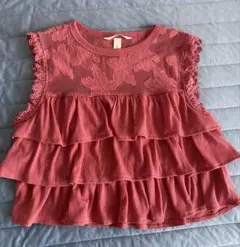 H＆Ｍ　レディースフリルノースリーブトップス Sサイズ