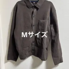 UNIQLO ブラウン ミラノリブシャツカーディガン Mサイズ　ブラウン