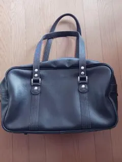 イーストボーイ　スクールバッグ　チョコレート×ブラウン　女神刺繍入り　合皮