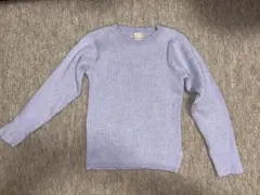 110cm petit mainリブ編み 長袖カットソー