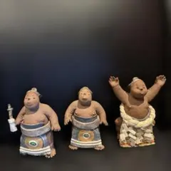 相撲 力士 陶器製 置物 白磁 - メルカリ
