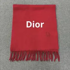 P475◯ Christian Dior ディオール マフラー レッド