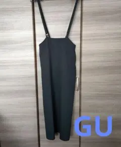 値下げしました❢ GU　サスペンダー付Aラインスカート