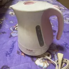T-fal JUSTINE電気ケトル ホワイト/ピンク 1.2L ジャンク品❤️のサムネイル