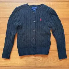 Ralph Lauren 3T ダークグレー カーディガン