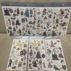 大人の図鑑シール　ディズニープリンセス　ヴィランズ　7枚セット