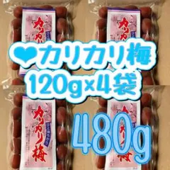 ●カリカリ梅120g×4袋のサムネイル