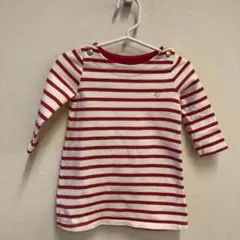 【美品】プチバトー　厚手　ワンピース　12m/74cm