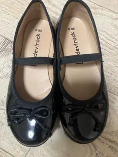devirock 黒 バレエシューズ 20.0
