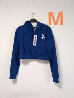 MLB ドジャース レディース ショート丈パーカー M