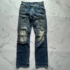 ✨G-STAR RAW ジースターロゥ青ブルーデニム 立体裁断　 S HN113のサムネイル