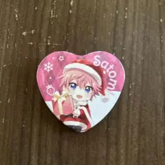 すとぷり さとみくんクリスマス 缶バッチ ハート型