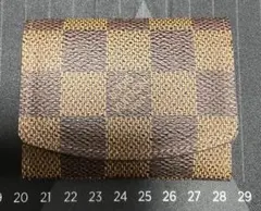 LOUIS VUITTON カフスケース　ダミエ　エベヌ　ブラウン