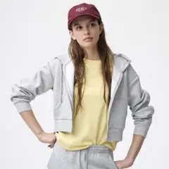 GU パフスウェットフルジップパーカ M