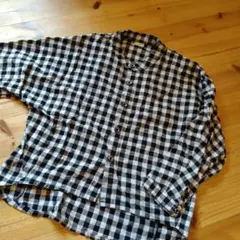 ギンガムチェック 秋服 ７分丈 上服 キッズ　おしゃれ