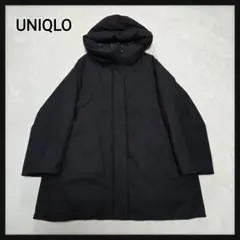 [極美品]UNIQLO ハイブリッドダウンコート 大きいサイズ ブラック
