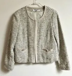 NATURAL BEAUTY BASIC ツイードジャケット M