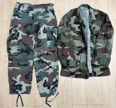 迷彩 ミリタリージャケット パンツ　迷彩ジャケット　迷彩パンツ　90年代　古着